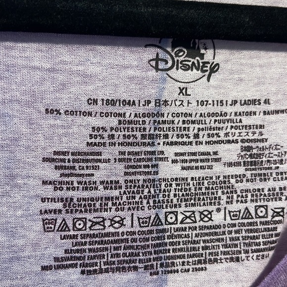 Disney Nightmare Before Christmas purple T-shirt XL Disney Store - Picture 2 of 8